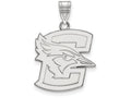 10k White Gold Logoart Creighton University Large Pendant