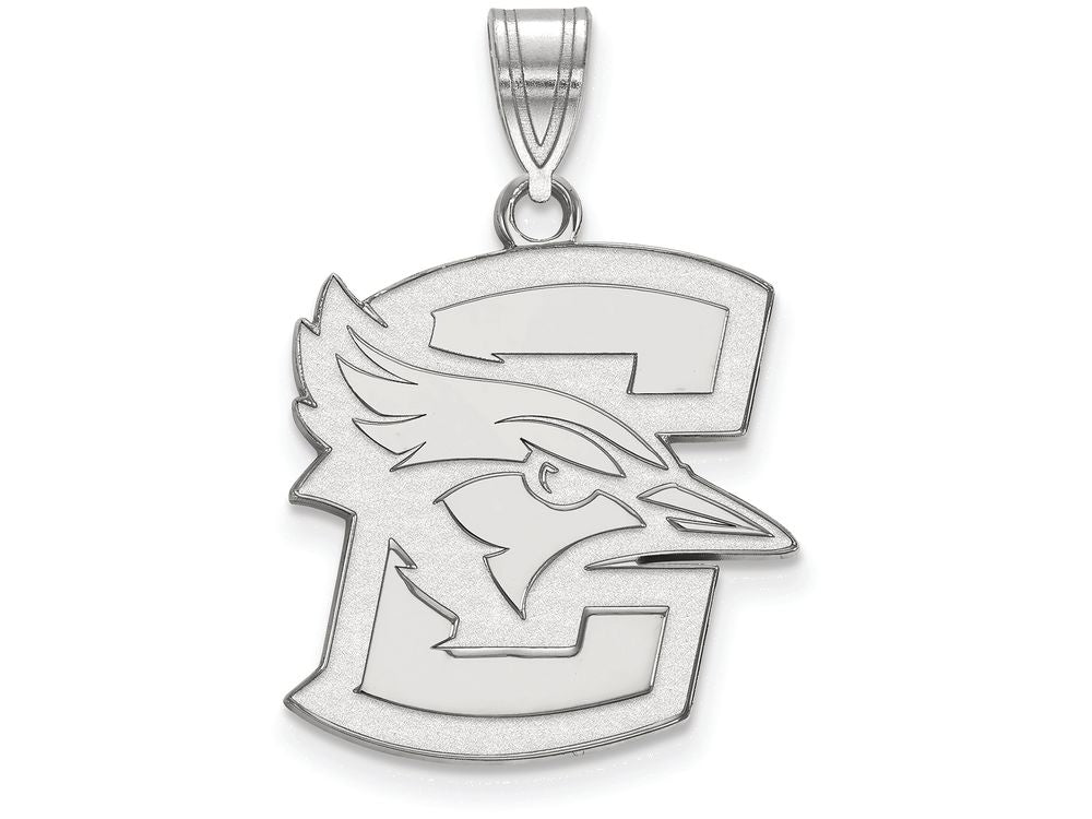 10k White Gold Logoart Creighton University Large Pendant
