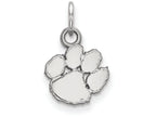10k White Gold Logoart Clemson University Extra Small Pendant