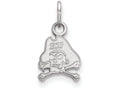 10k White Gold Logoart East Carolina University Extra Small Pendant