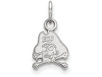 10k White Gold Logoart East Carolina University Extra Small Pendant