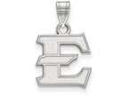 10k White Gold Logoart East Tennessee State Small Pendant