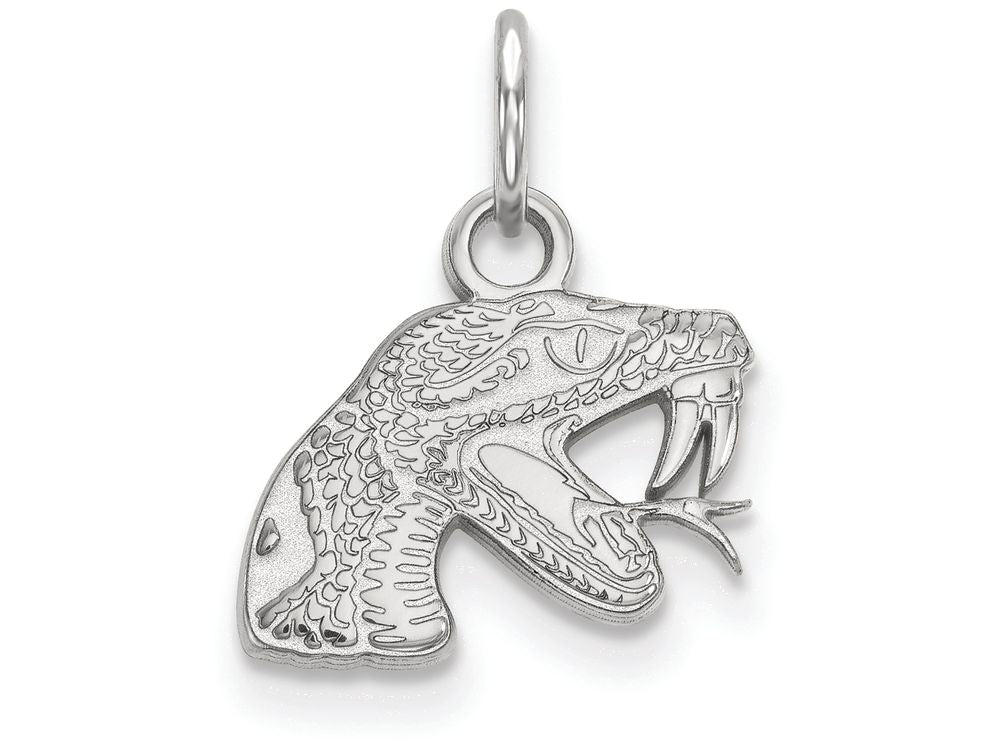 10k White Gold Logoart Florida Aandm University Extra Small Pendant