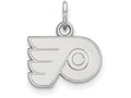 10k White Gold Nhl Logoart Philadelphia Flyers Extra Small Pendant