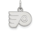 10k White Gold Nhl Logoart Philadelphia Flyers Extra Small Pendant