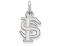10k White Gold Logoart Florida State University Extra Small Pendant