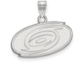 10k White Gold Nhl Logoart Carolina Hurricanes Small Pendant