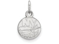 10k White Gold Nhl Logoart New York Islanders Extra Small Pendant