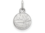 10k White Gold Nhl Logoart New York Islanders Extra Small Pendant