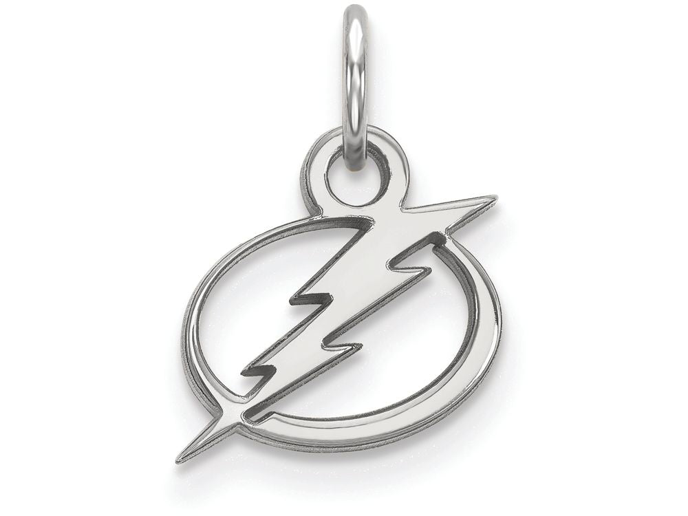 10k White Gold Nhl Logoart Tampa Bay Lightning Extra Small Pendant