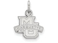 10k White Gold Logoart Marquette University Extra Small Pendant