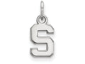 10k White Gold Logoart Michigan State University Extra Small Pendant