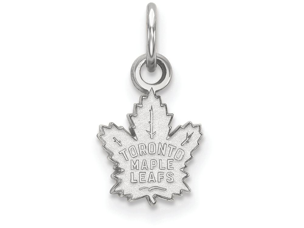 10k White Gold Nhl Logoart Toronto Maple Leafs Extra Small Pendant