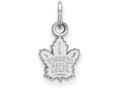 10k White Gold Nhl Logoart Toronto Maple Leafs Extra Small Pendant