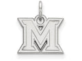 10k White Gold Logoart Miami University Extra Small Pendant