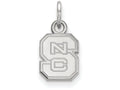 10k White Gold Logoart North Carolina State University Extra Small Pendant