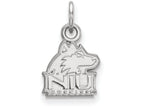 10k White Gold Logoart Northern Illinois University Extra Small Pendant