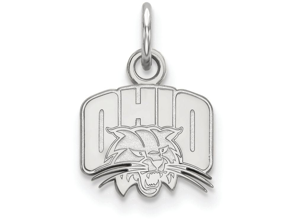 10k White Gold Logoart Ohio University Extra Small Pendant