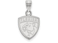 10k White Gold Nhl Logoart Florida Panthers Small Pendant