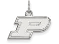 10k White Gold Logoart Purdue Extra Small Pendant
