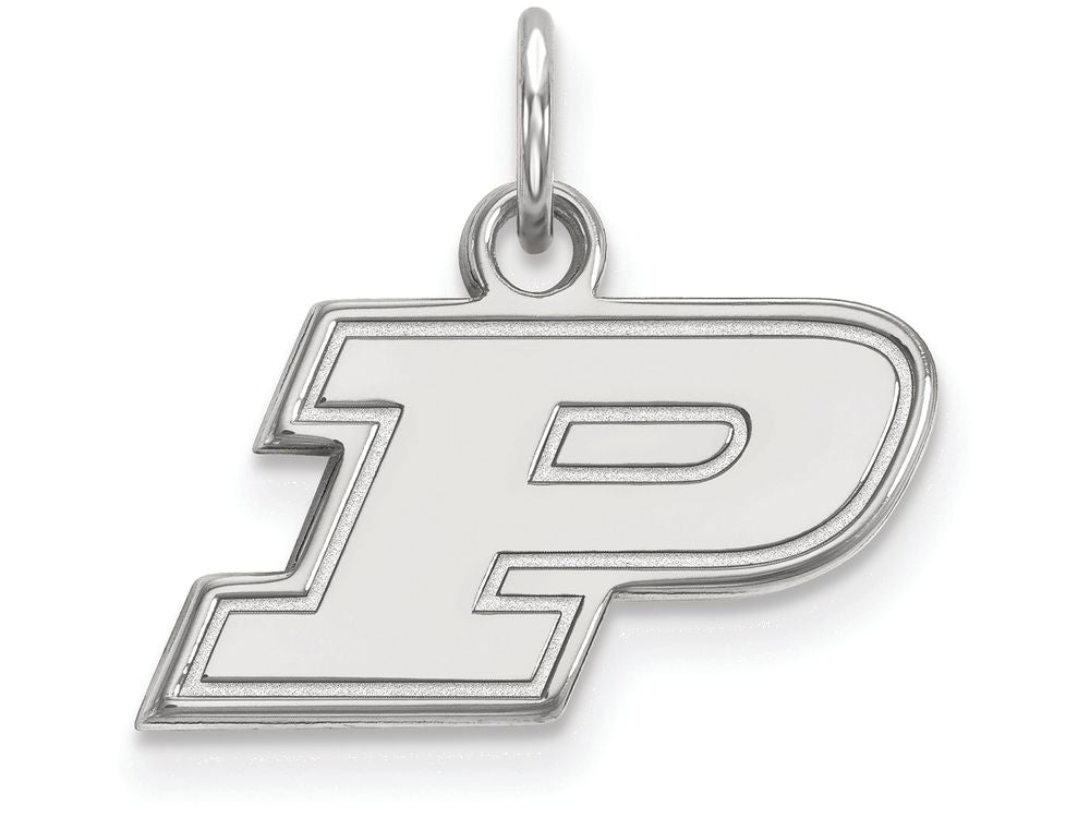 10k White Gold Logoart Purdue Extra Small Pendant