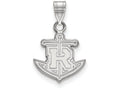 10k White Gold Logoart Rollins College Small Pendant