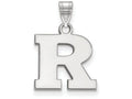 10k White Gold Logoart Rutgers Small Pendant