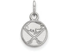 10k White Gold Nhl Logoart Buffalo Sabres Extra Small Pendant