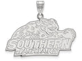 10k White Gold Logoart Southern University Large Pendant