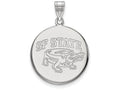 10k White Gold Logoart San Francisco State University Large Disc Pendant