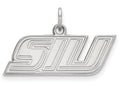10k White Gold Logoart Southern Illinois University Extra Small Pendant