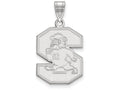 10k White Gold Logoart South Carolina State University Large Pendant