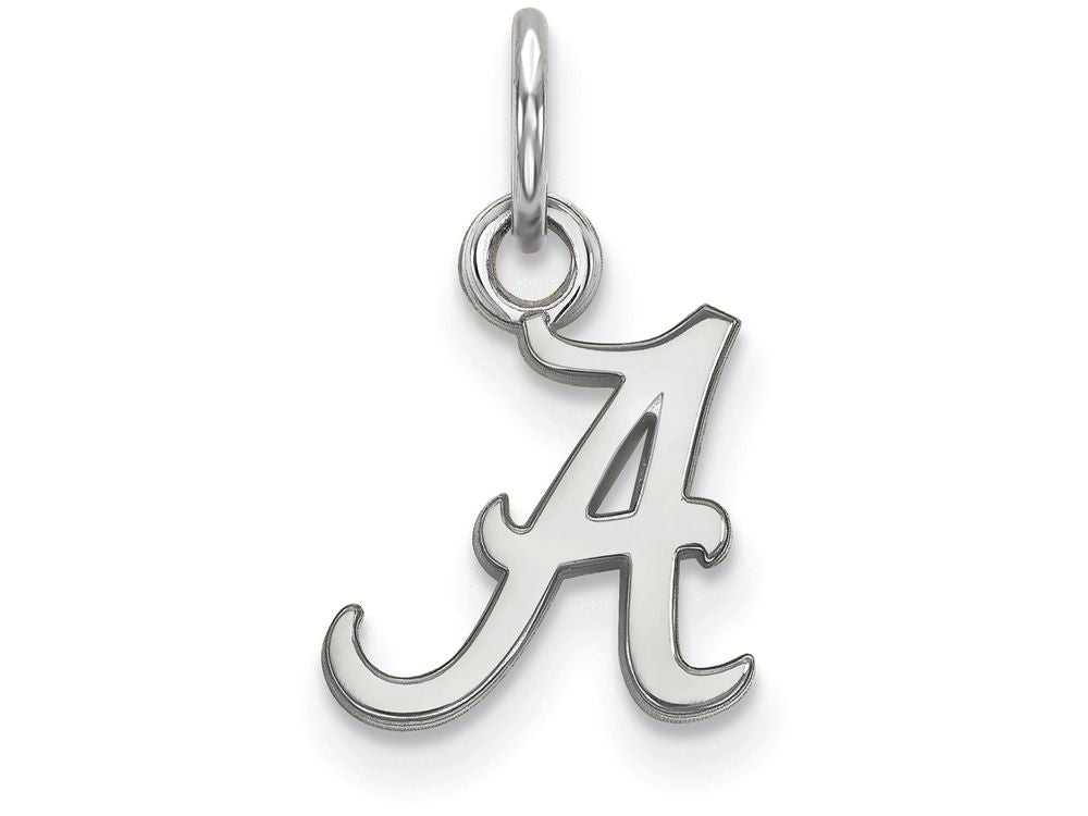 10k White Gold Logoart University Of Alabama Extra Small Pendant