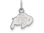 10k White Gold Logoart University Of Colorado Extra Small Pendant