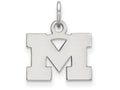 10k White Gold Logoart Michigan (univ Of) Extra Small Pendant