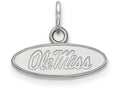 10k White Gold Logoart University Of Mississippi Extra Small Pendant