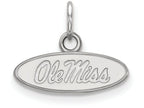 10k White Gold Logoart University Of Mississippi Extra Small Pendant