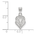 10k White Gold Logoart University Of New Mexico Small Pendant