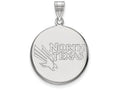 10k White Gold Logoart University Of North Texas Large Disc Pendant