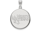 10k White Gold Logoart University Of North Texas Large Disc Pendant