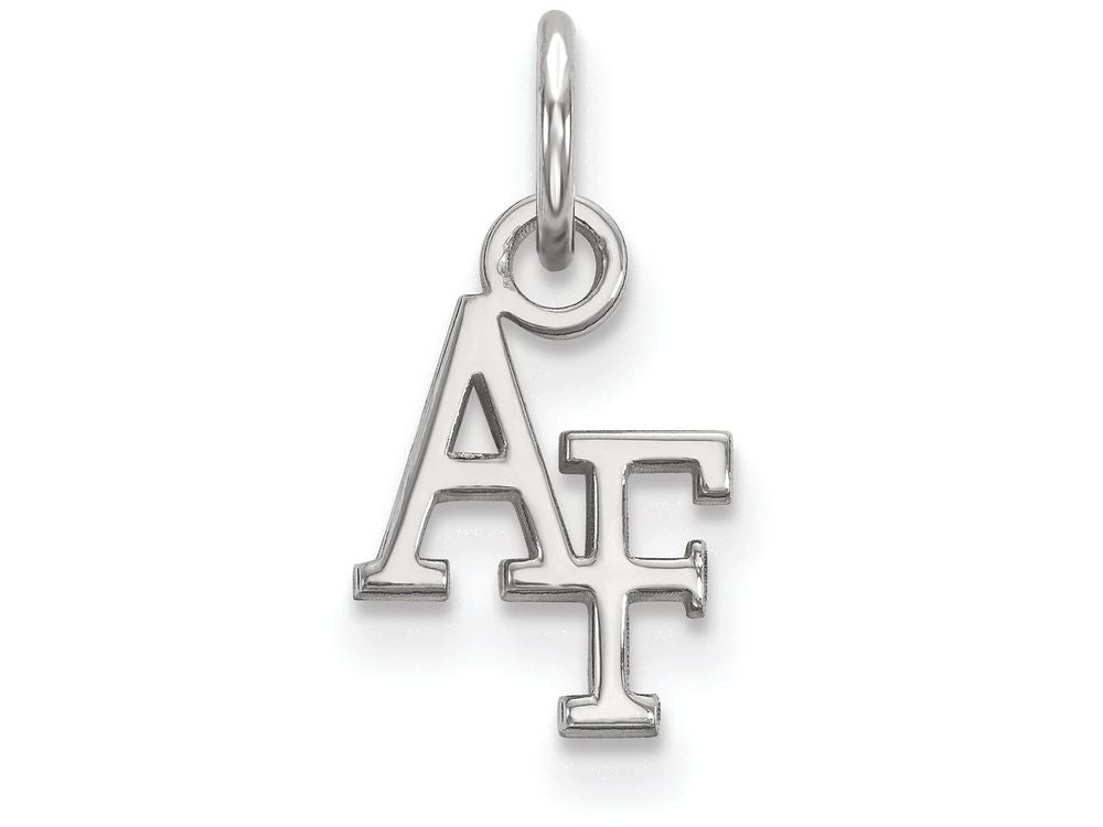 10k White Gold Logoart United States Air Force Academy Extra Small Pendant