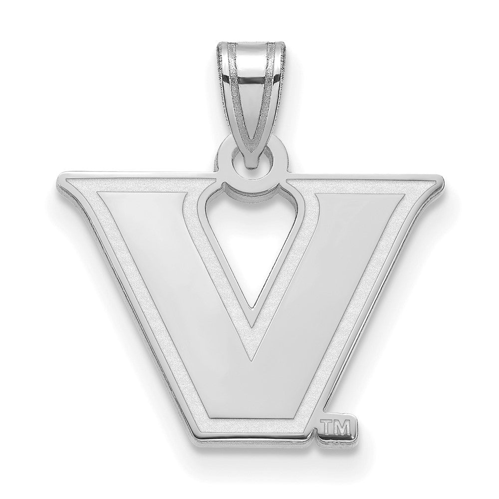 10k White Gold Logoart Vanderbilt University Small Pendant