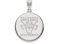 10k White Gold Logoart Valdosta State University Large Disc Pendant