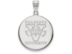 10k White Gold Logoart Valdosta State University Large Disc Pendant