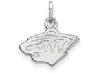 10k White Gold Nhl Logoart Minnesota Wild Extra Small Pendant