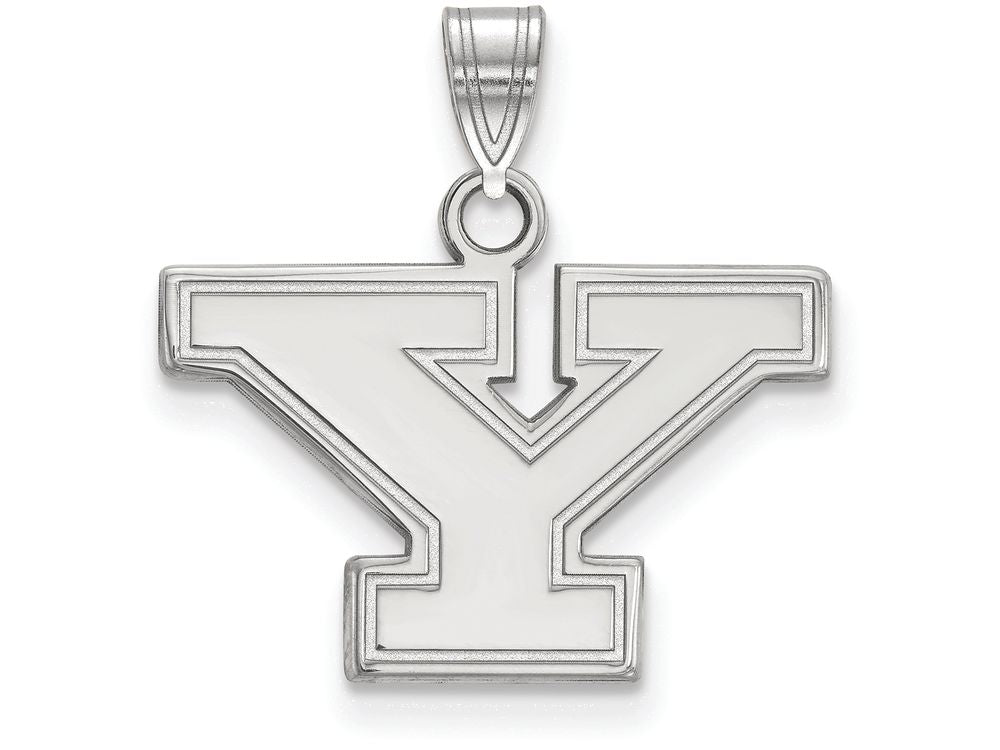 10k White Gold Logoart Youngstown State University Small Pendant