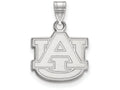 10k White Gold Logoart Auburn University Small Pendant