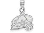 10k White Gold Nhl Logoart Colorado Avalanche Small Pendant