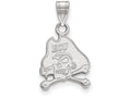 10k White Gold Logoart East Carolina University Small Pendant