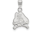 10k White Gold Logoart East Carolina University Small Pendant
